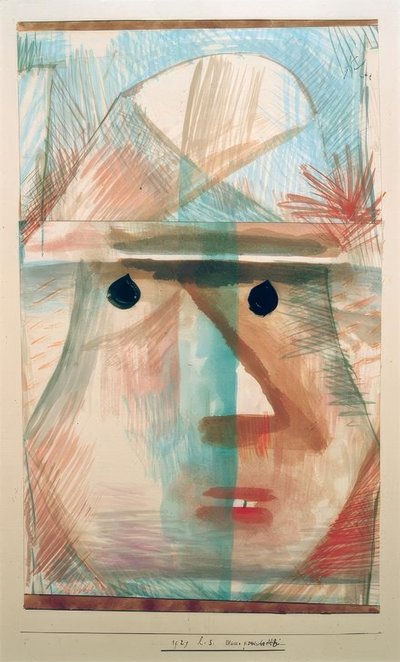 Máscara vieja cómica de Paul Klee